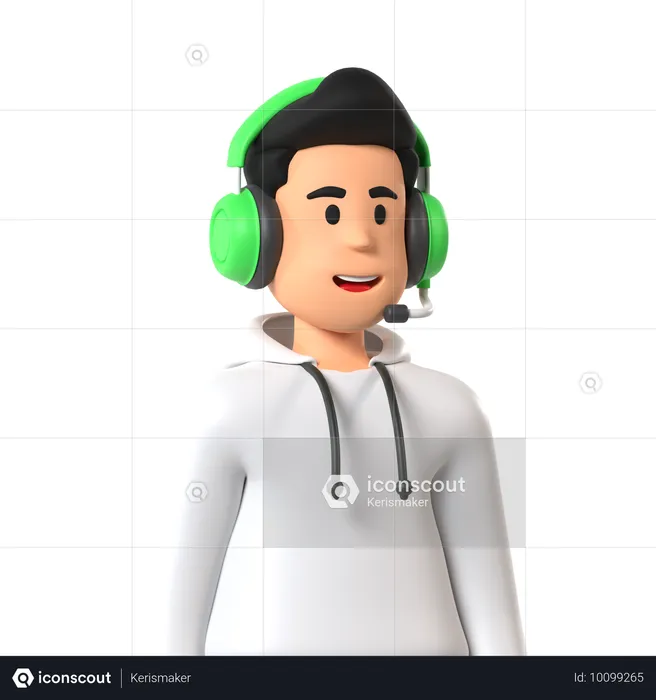 Gamer  3D Icon