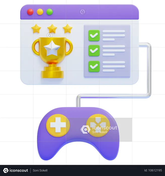 Gamification  3D Icon