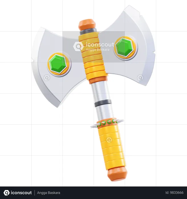 Gaming Axe  3D Icon