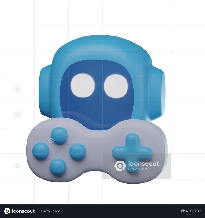 Gaming Bot  3D Icon