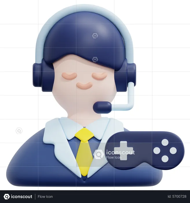 Gaming Coach  3D Icon