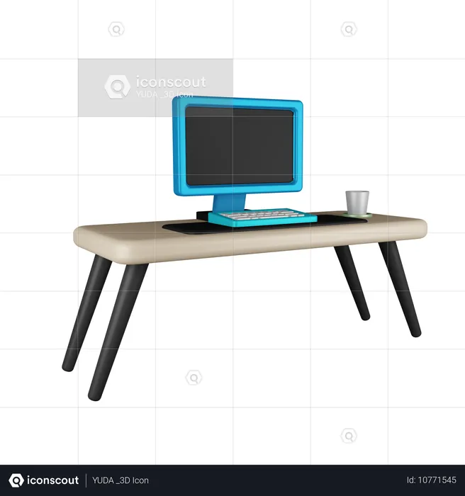 Gaming Desk  3D Icon