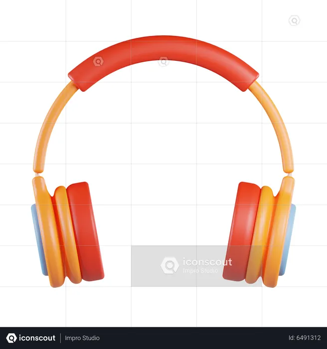 Gaming Earphone  3D Icon