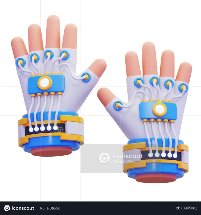 Gaming gloves  3D Icon