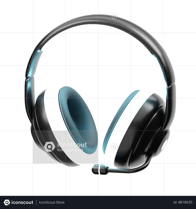 Gaming Headphone  3D Icon