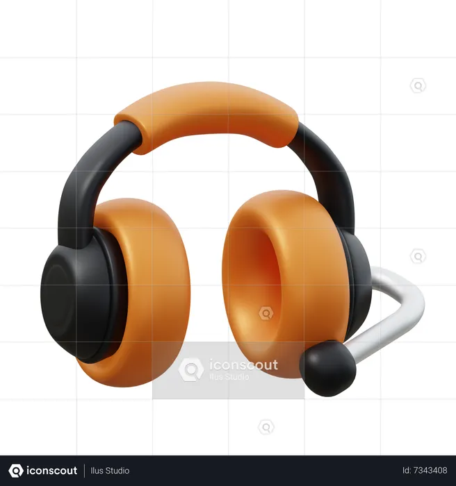 Gaming Headphone  3D Icon