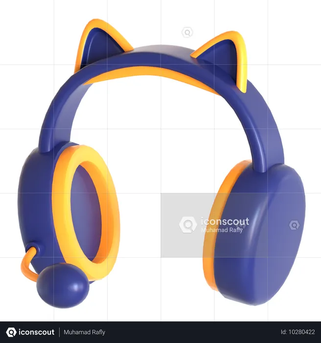 Gaming-Headset  3D Icon