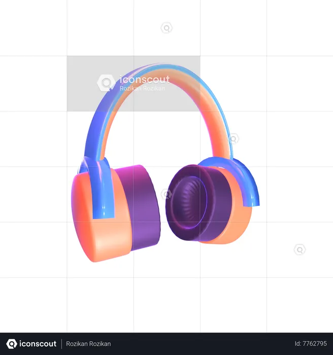 Gaming Headset  3D Icon