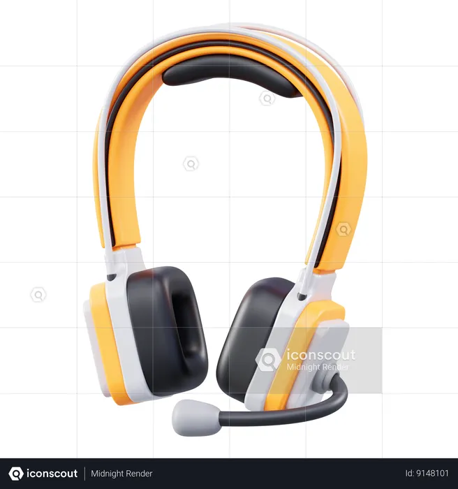 Gaming Headsets  3D Icon
