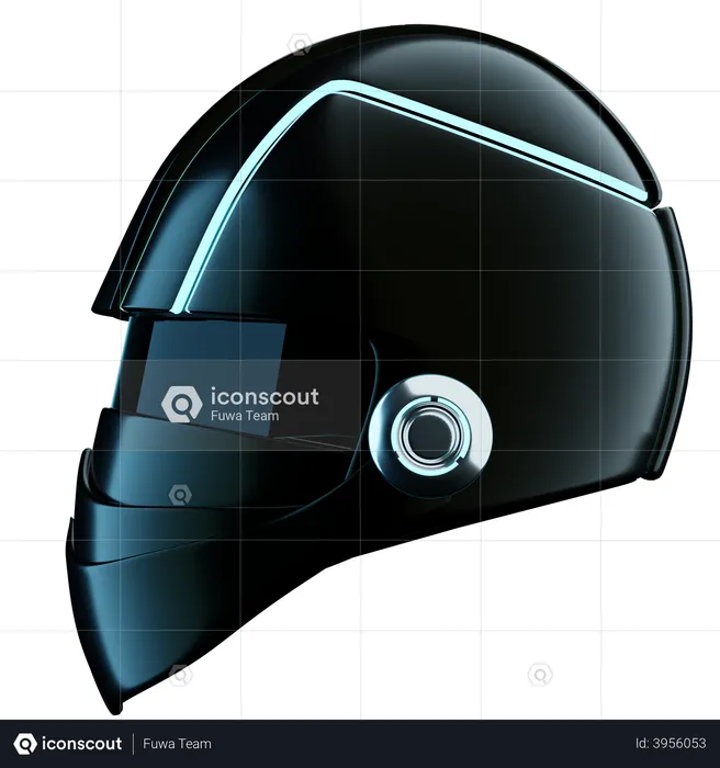 Gaming helmet  3D Illustration