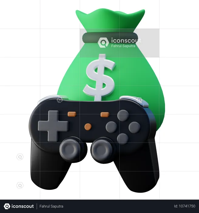 Gaming Microtransaction  3D Icon