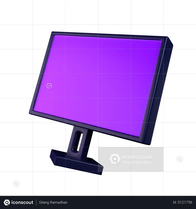 Gaming Monitor  3D Icon