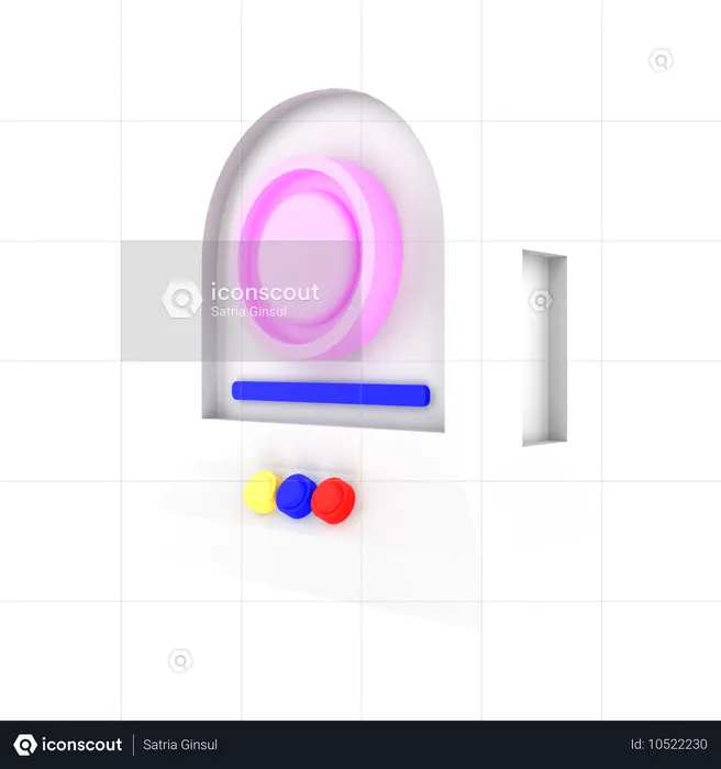 Gaming robot  3D Icon