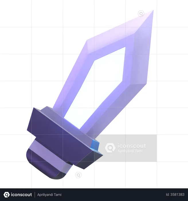Gaming Sword  3D Illustration