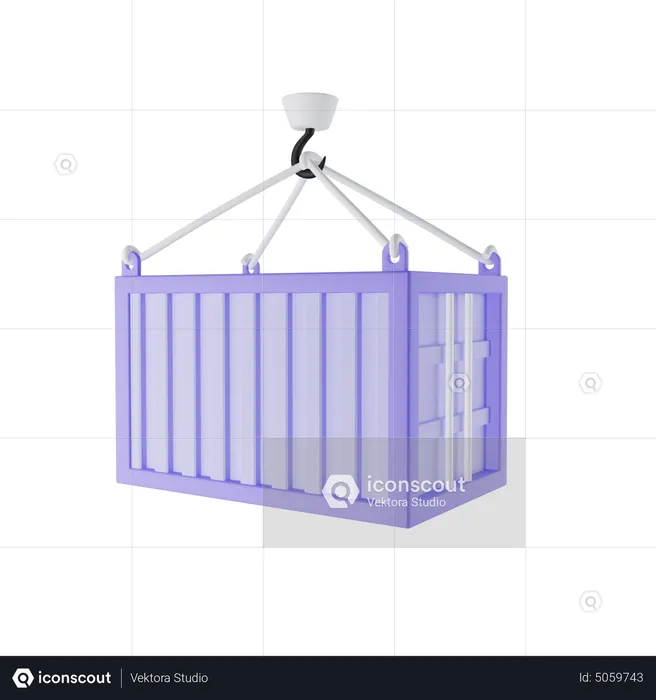 Gancho para contenedores  3D Icon