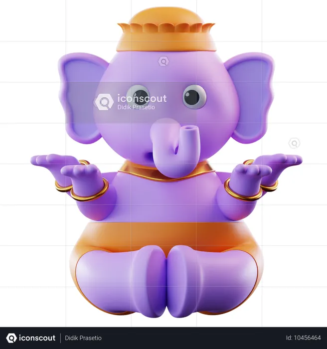 Ganesh  3D Icon