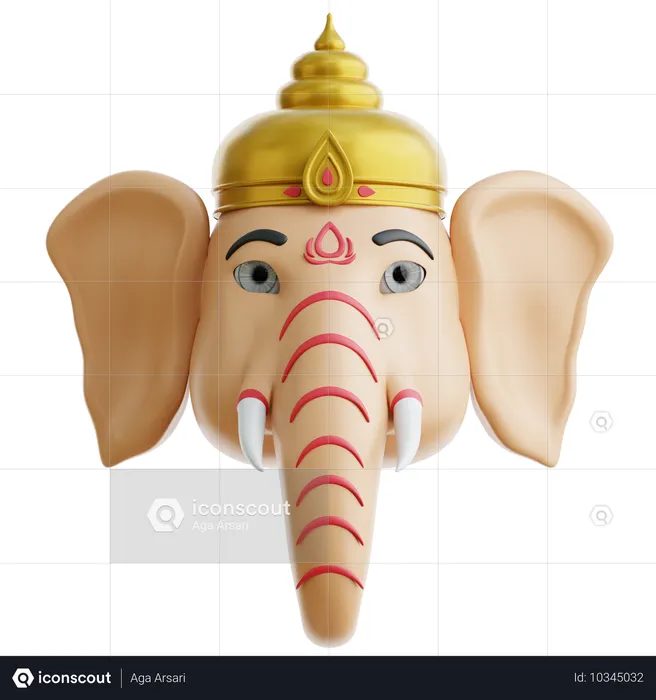 Ganesha  3D Icon