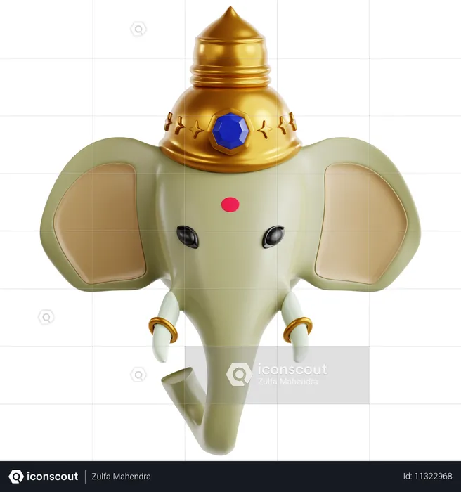 Ganesha  3D Icon
