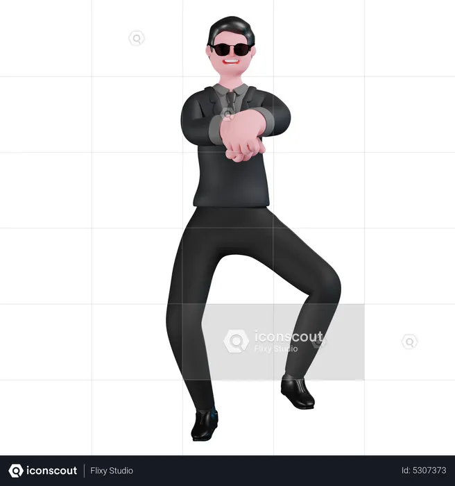 Gangnam Dance  3D Icon