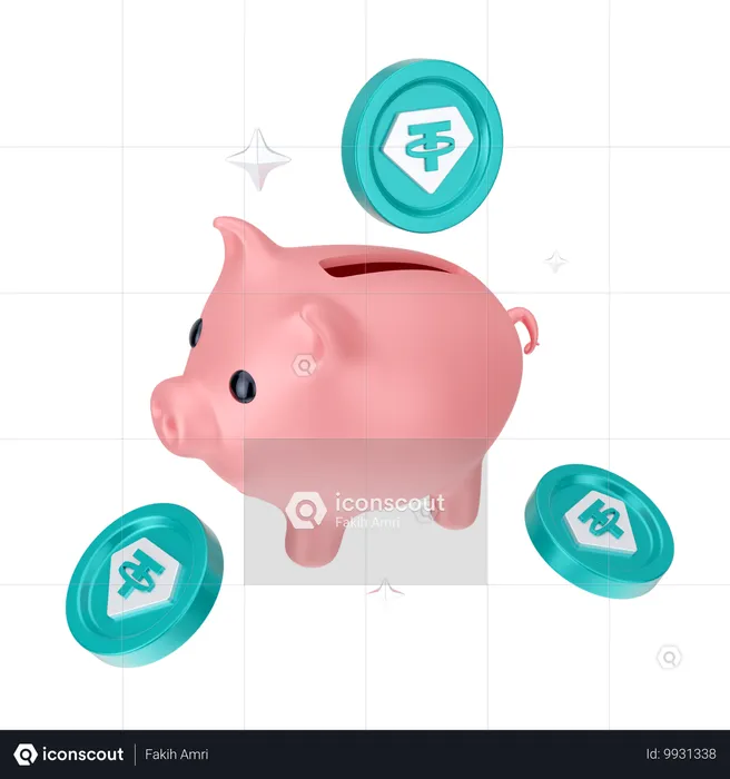 Ganhos criptográficos  3D Icon