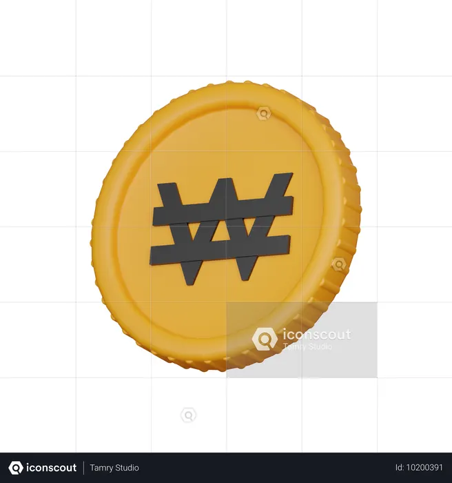 Ganhou Moeda  3D Icon