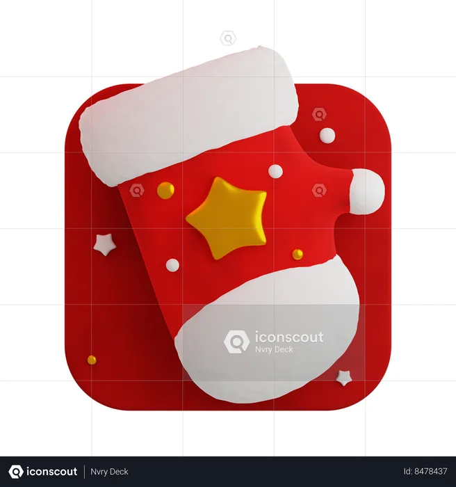 Gant de Noël  3D Icon