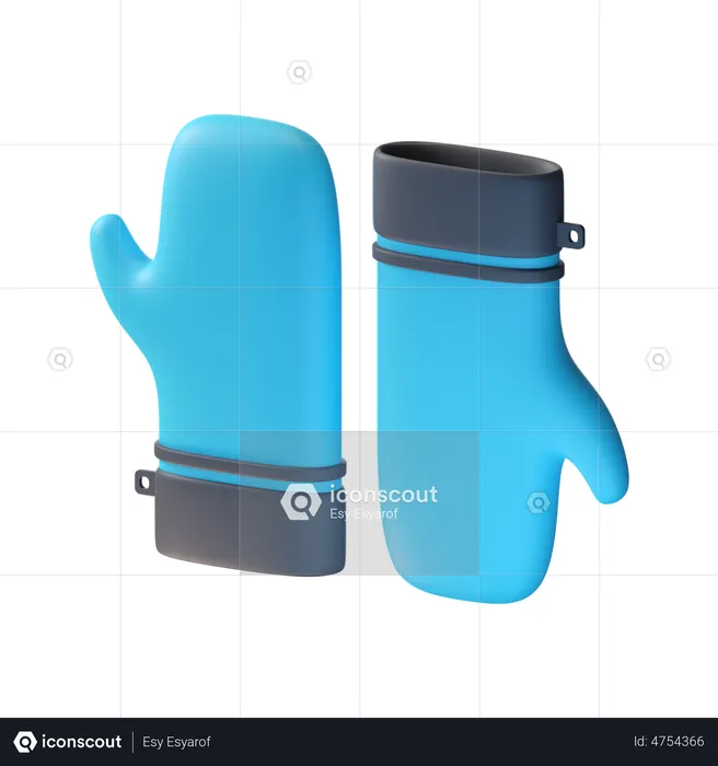 Gants  3D Illustration