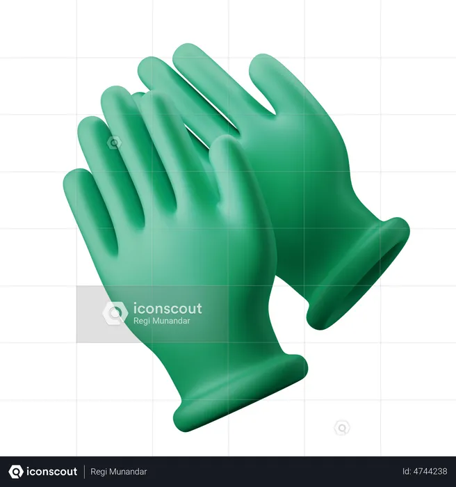 Gants chirurgicaux  3D Illustration