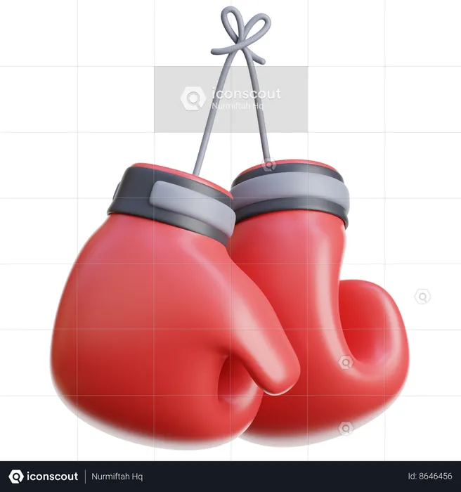 Gants de boxe suspendus  3D Icon