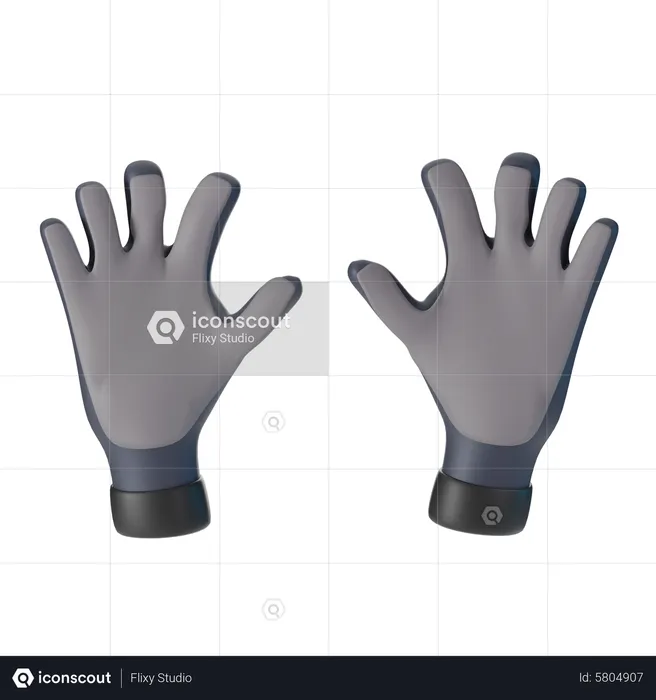 Gants de gardien  3D Icon