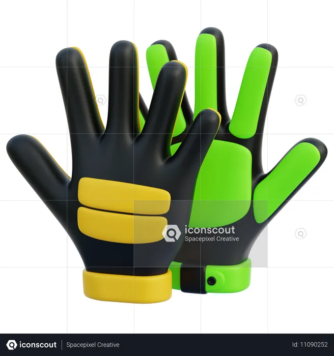 Gants de gardien de but  3D Icon