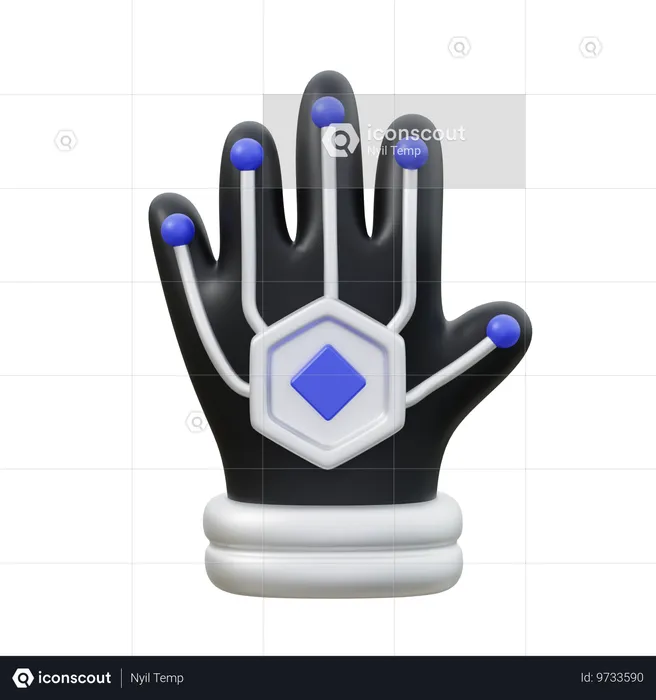 Gants de jeu vr  3D Icon