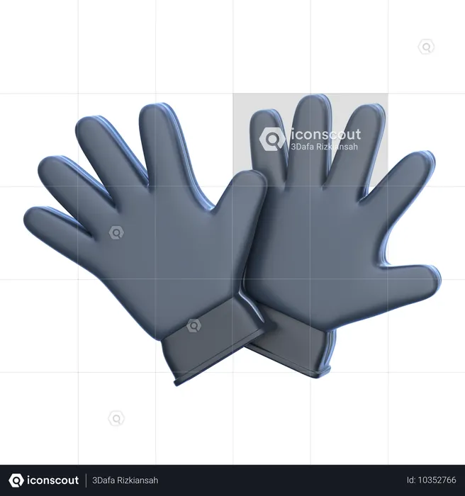 Gants de pêche  3D Icon