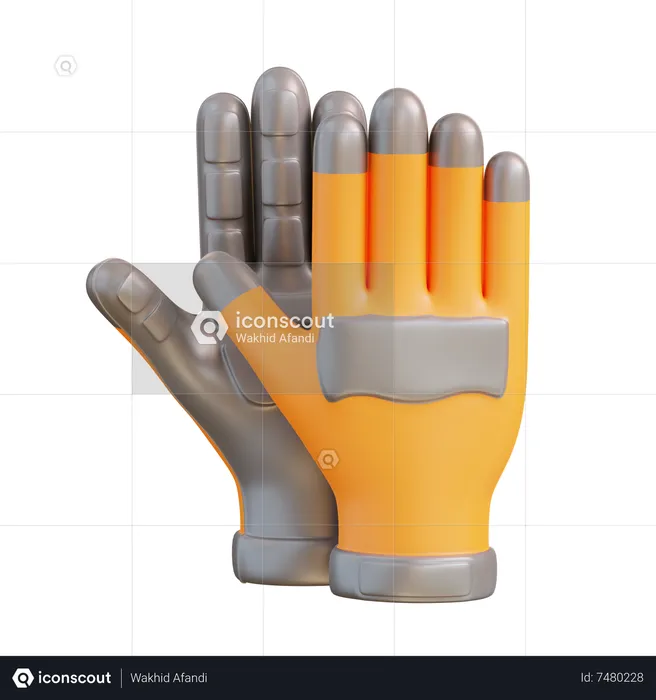 Gants de sécurité  3D Icon