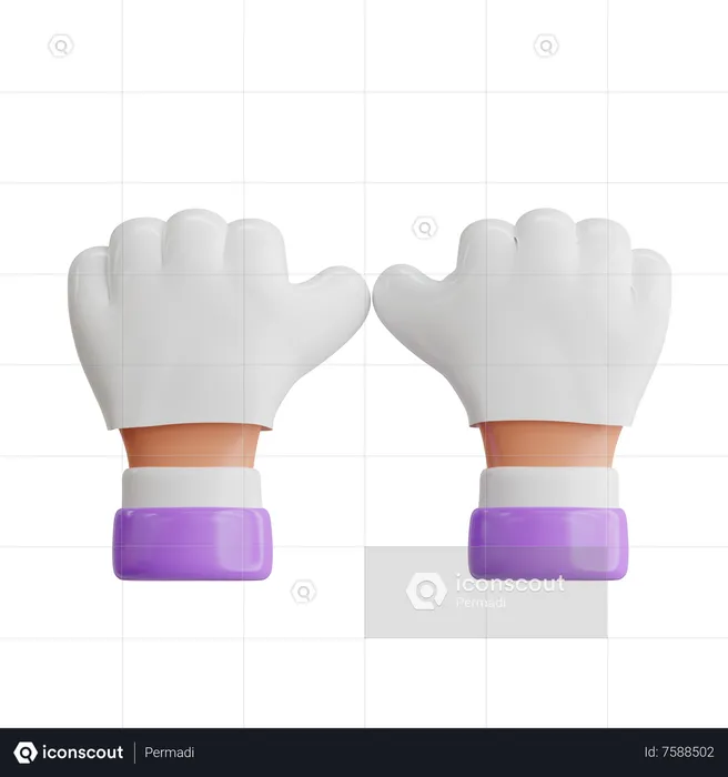 Des gants  3D Icon