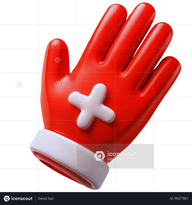 Gants médicaux  3D Icon
