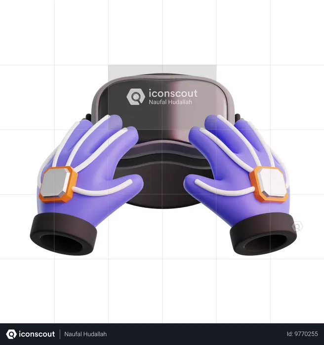 Gants de réalité virtuelle  3D Icon