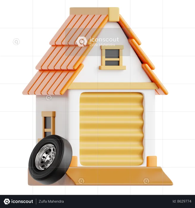 Garage  3D Icon