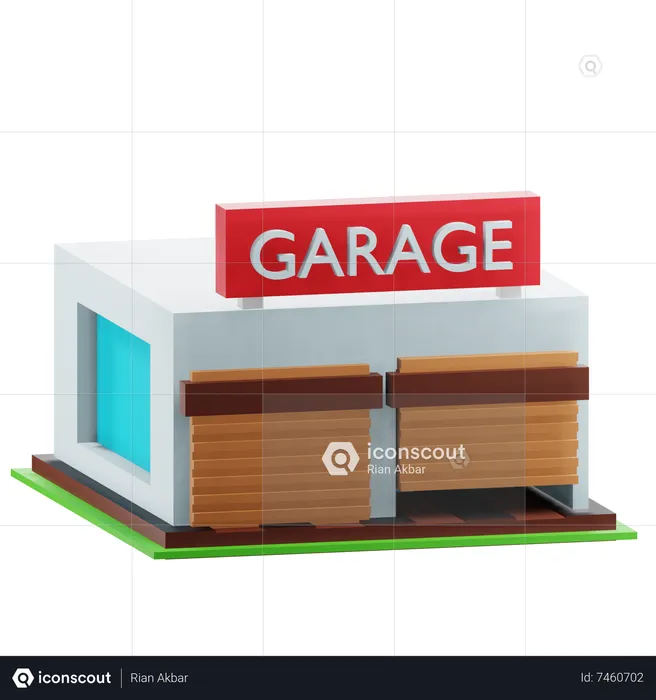 Garagem  3D Icon