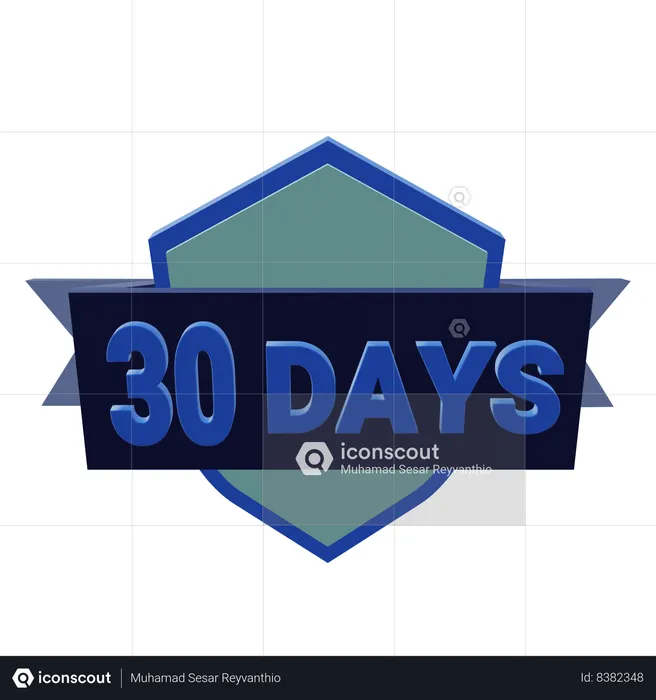 30 dias de garantia de devolução do dinheiro  3D Icon