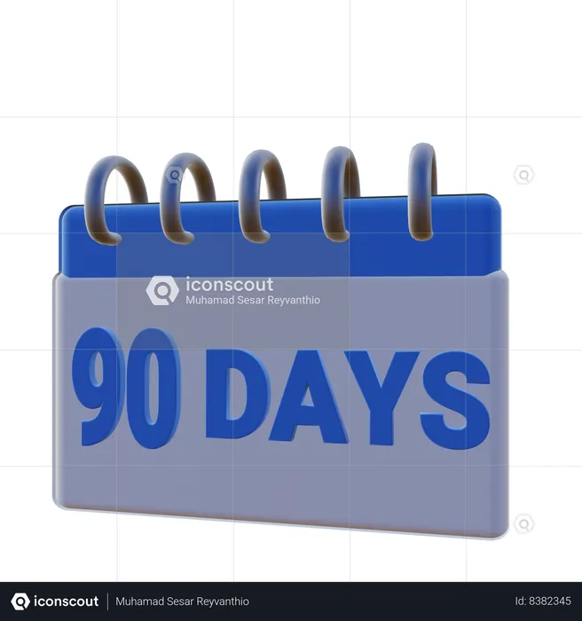 Garantie de remboursement de 90 jours  3D Icon