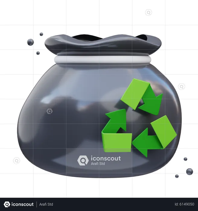 Garbage Bags  3D Icon