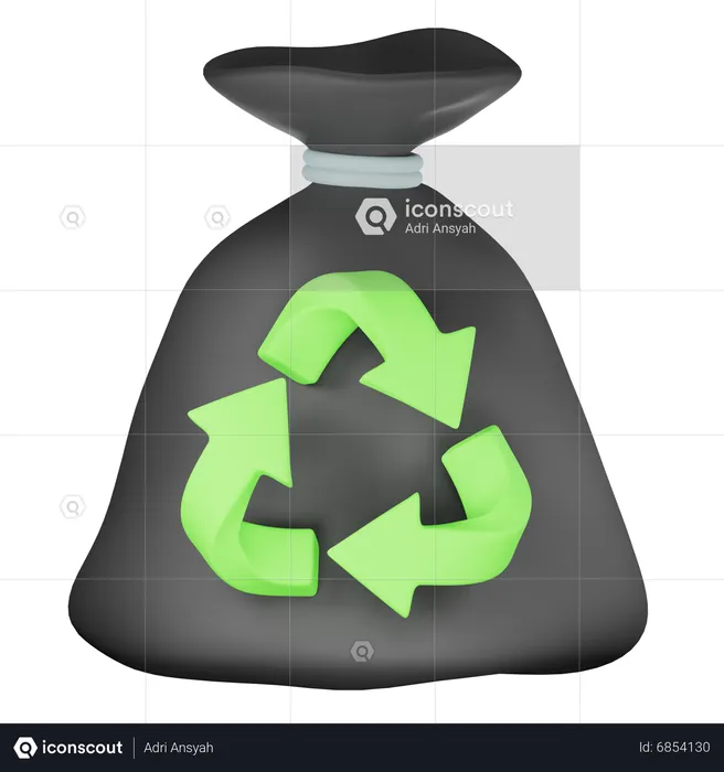 Garbage Bags  3D Icon