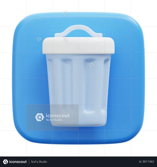 Garbage Bin  3D Icon