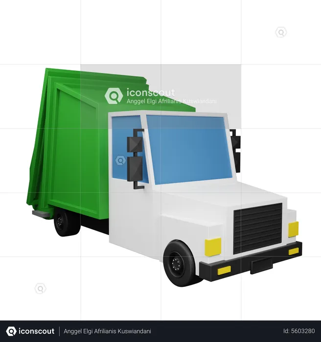 Garbage Truck  3D Icon