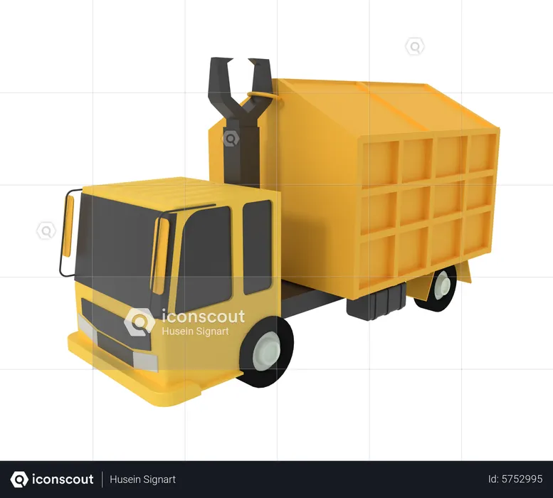Garbage Truck  3D Icon