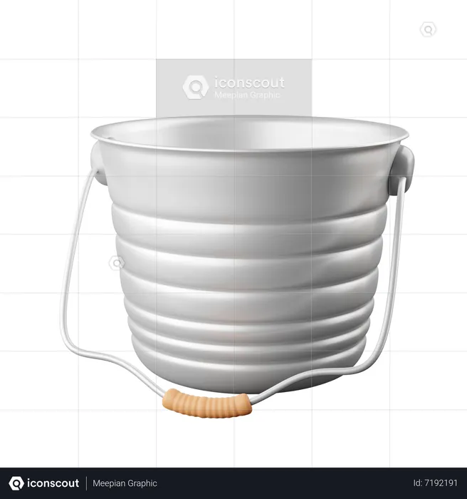 Garden Bucket  3D Icon