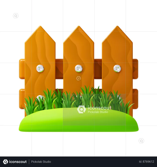 Garden Fence  3D Icon