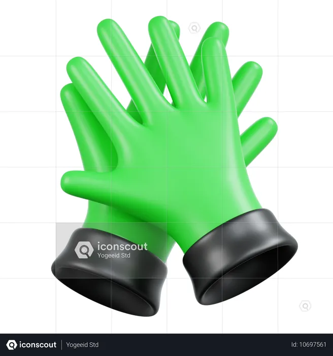 Garden Gloves  3D Icon