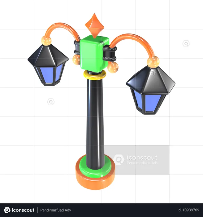 Garden Lamp  3D Icon